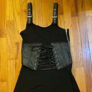 Goth/grunge lace up corset dress